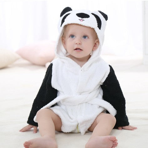 Children's Hooded Absorbent Animal-shaped Bathrobe - AQIB TECH LTD