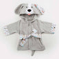 Children's Hooded Absorbent Animal-shaped Bathrobe - AQIB TECH LTD