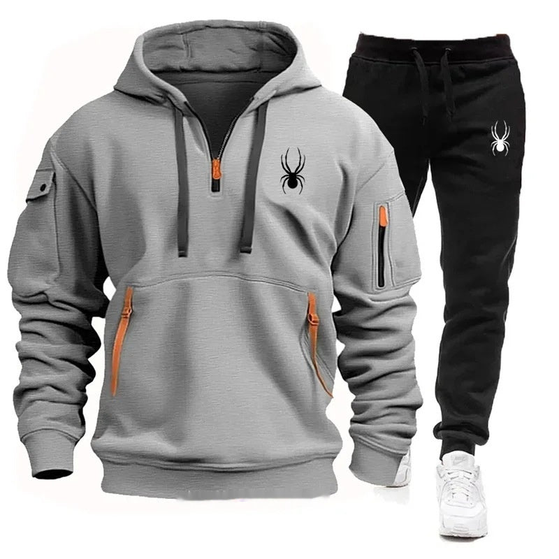 Casual Men's Pocket Polyester Sports Suit - AQIB TECH LTD
