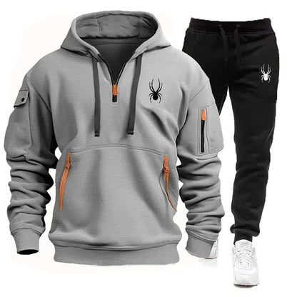 Casual Men's Pocket Polyester Sports Suit - AQIB TECH LTD