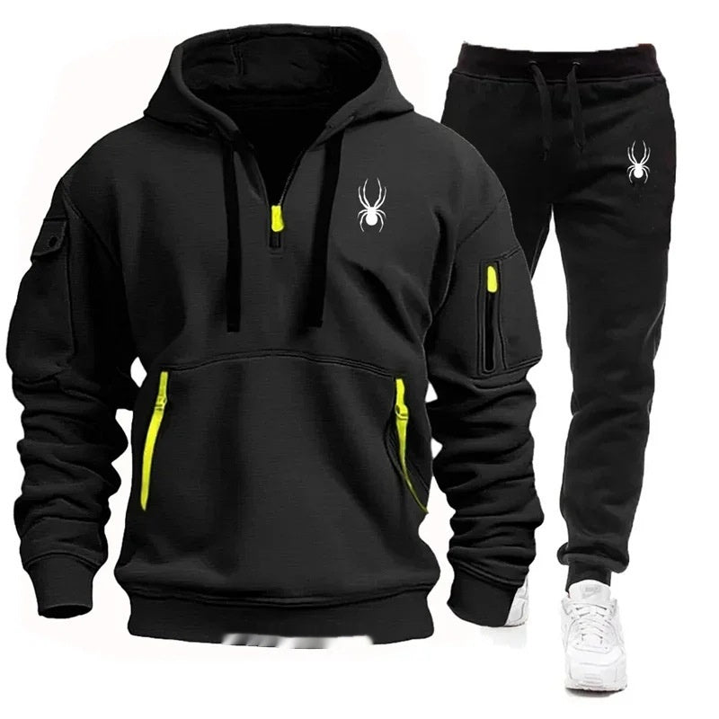 Casual Men's Pocket Polyester Sports Suit - AQIB TECH LTD