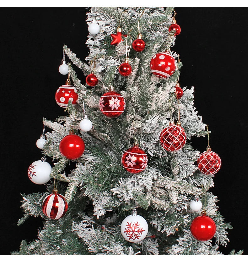 Colorful Christmas Ornament Ball Set - AQIB TECH LTD