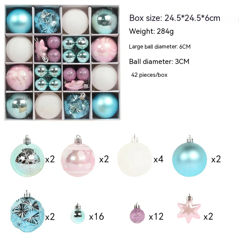 Colorful Christmas Ornament Ball Set - AQIB TECH LTD