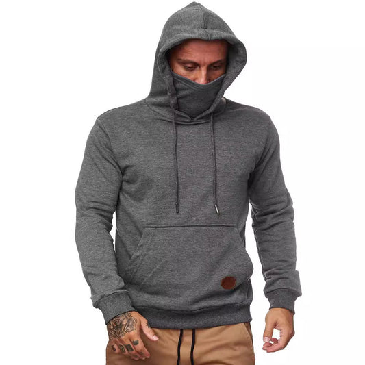 Autumn Sports Men Sweater Solid Color - AQIB TECH LTD