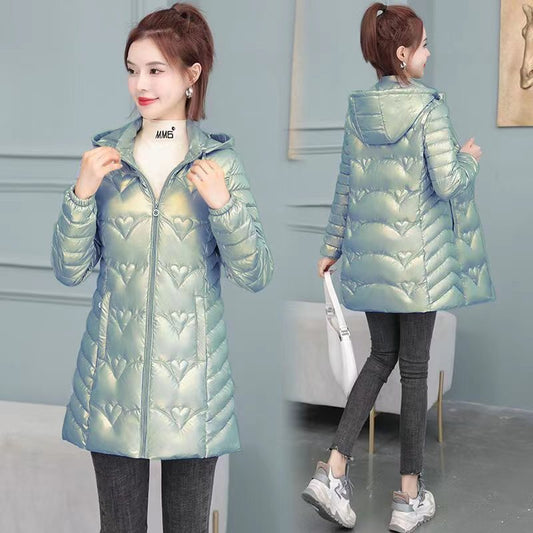 Women's Wash-free Winter Down Cotton Thickened Stylish Medium-length - AQIB TECH LTD