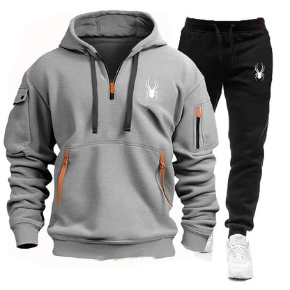Casual Men's Pocket Polyester Sports Suit - AQIB TECH LTD