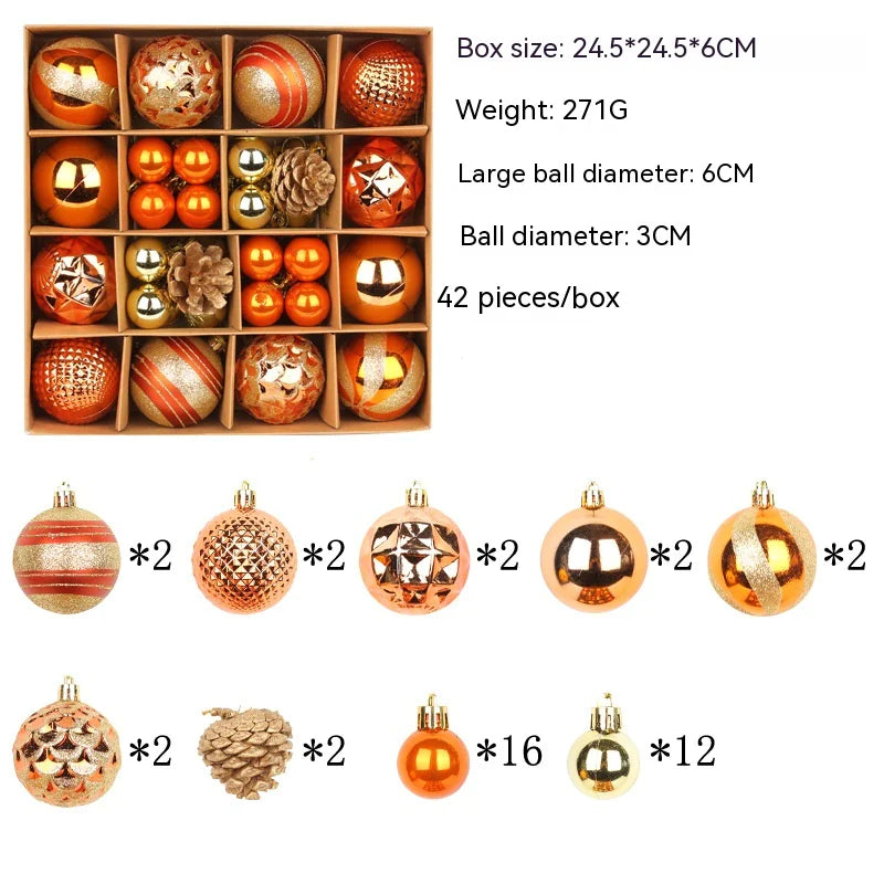 Colorful Christmas Ornament Ball Set - AQIB TECH LTD