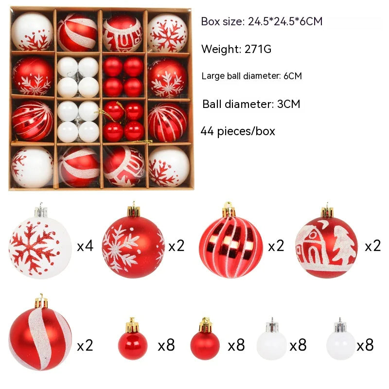 Colorful Christmas Ornament Ball Set - AQIB TECH LTD
