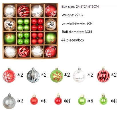 Colorful Christmas Ornament Ball Set - AQIB TECH LTD