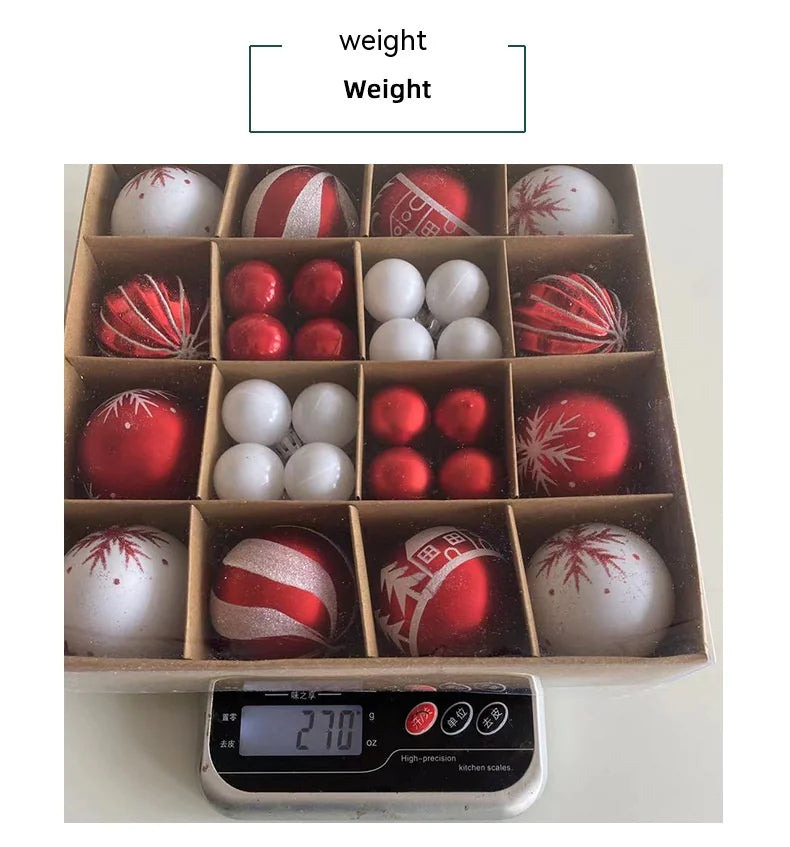 Colorful Christmas Ornament Ball Set - AQIB TECH LTD